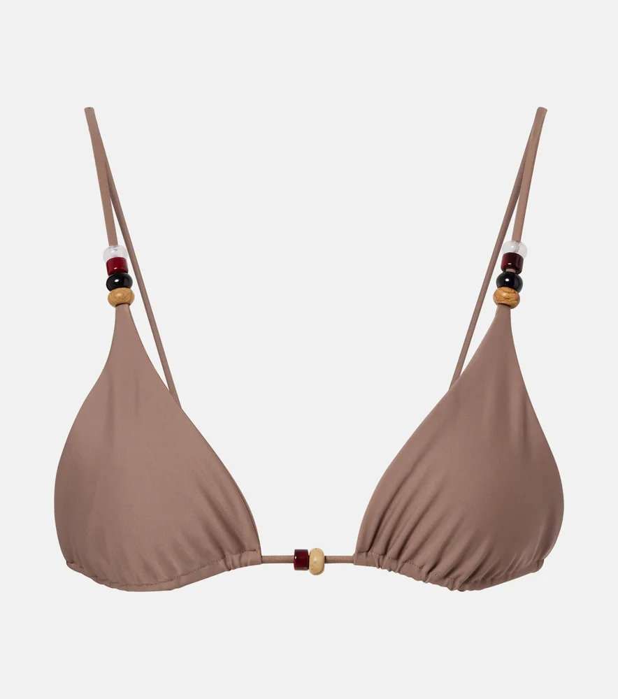 Via beaded bikini top