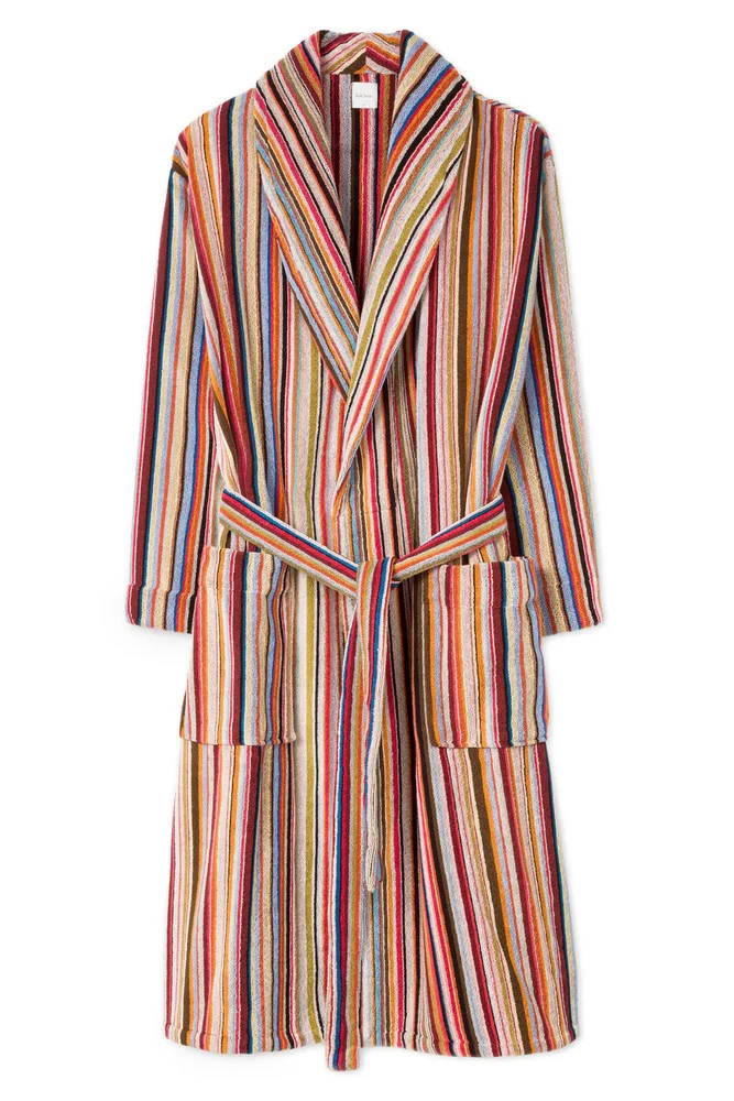 Signature Stripe Cotton Robe