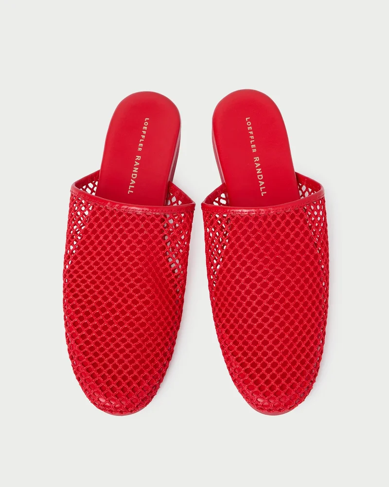 Loeffler Randall Roni Red Netted Slide