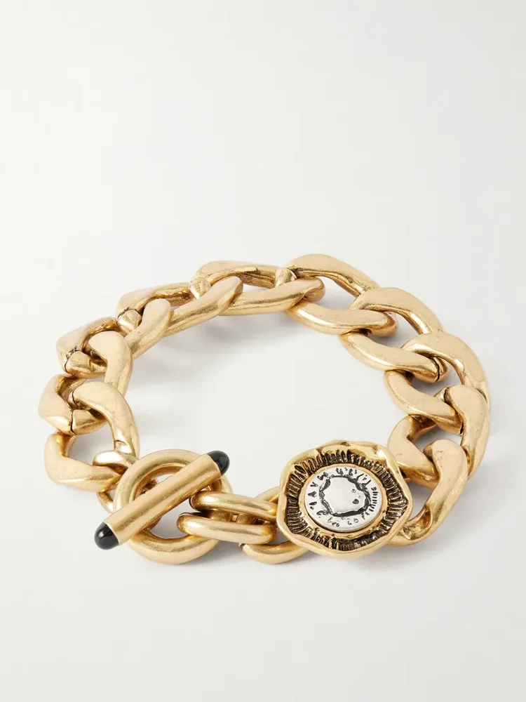Flora gold-plated sterling silver bracelet