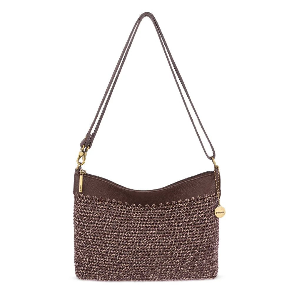 Lumi Crossbody, Hand Crochet, Nutmeg Static