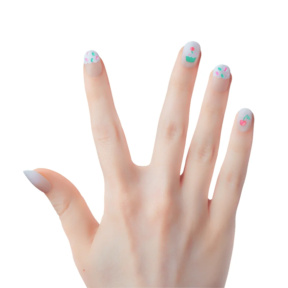 Kiss Nail Drip Sweet Shop Press On Glue Nails - Hot Drip