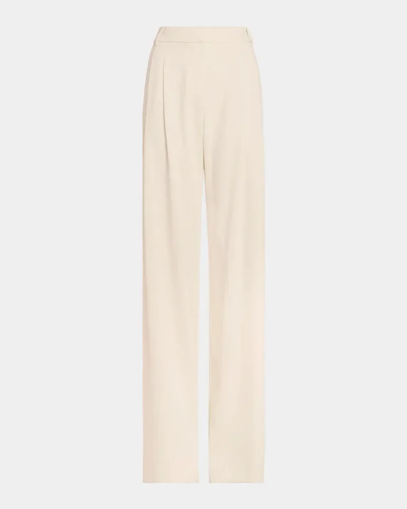 Leslie Pleated Wide-Leg Pants