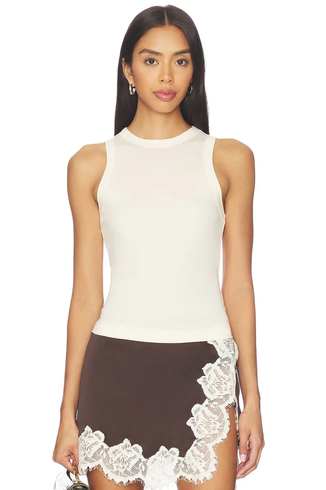 Jersey High Neck Tank