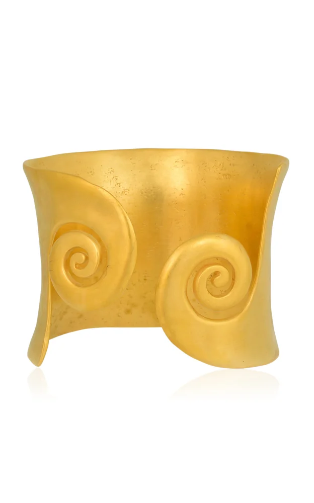 Mullu 24K Gold-Plated Brass Cuff