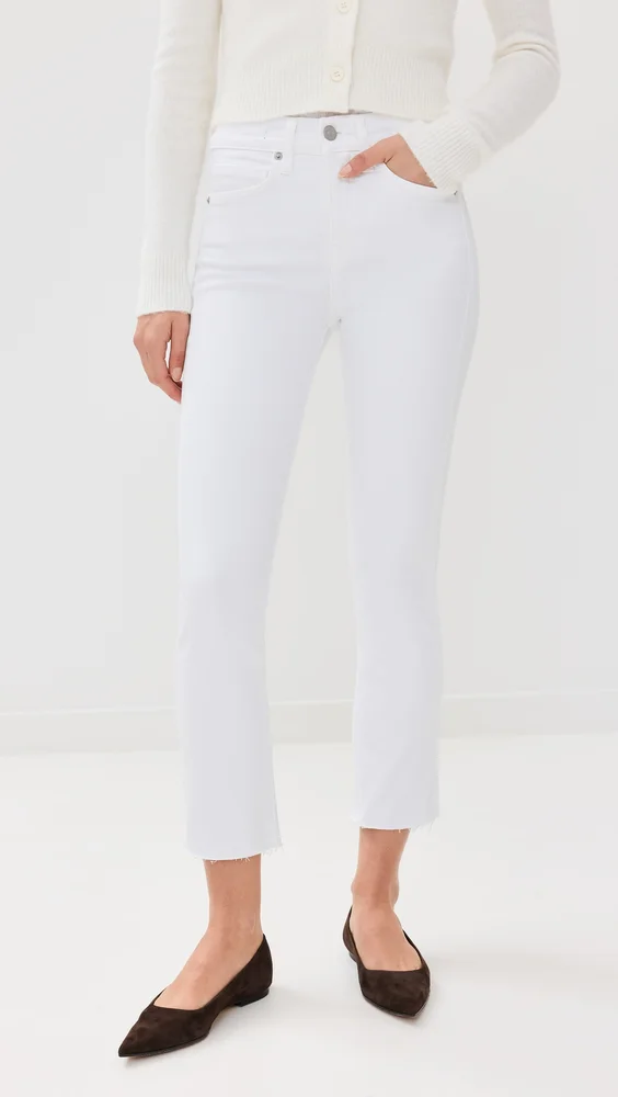 Carly Kick Flare Raw Hem Jeans