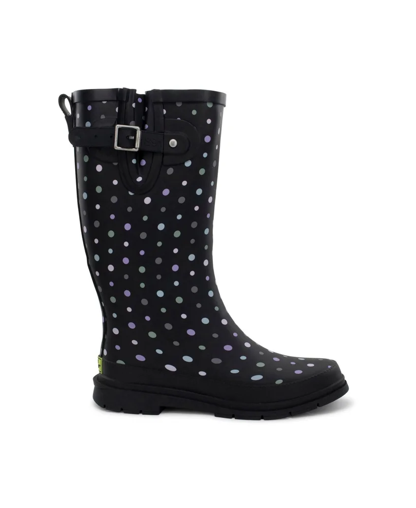 Ditsy Dot Tall Rain Boot