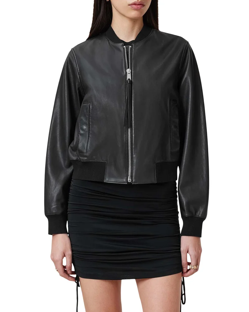 Orten Leather Bomber Jacket