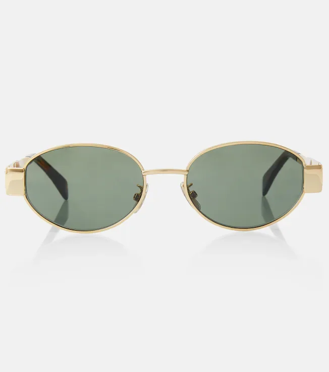 Triomphe Metal 01 oval sunglasses