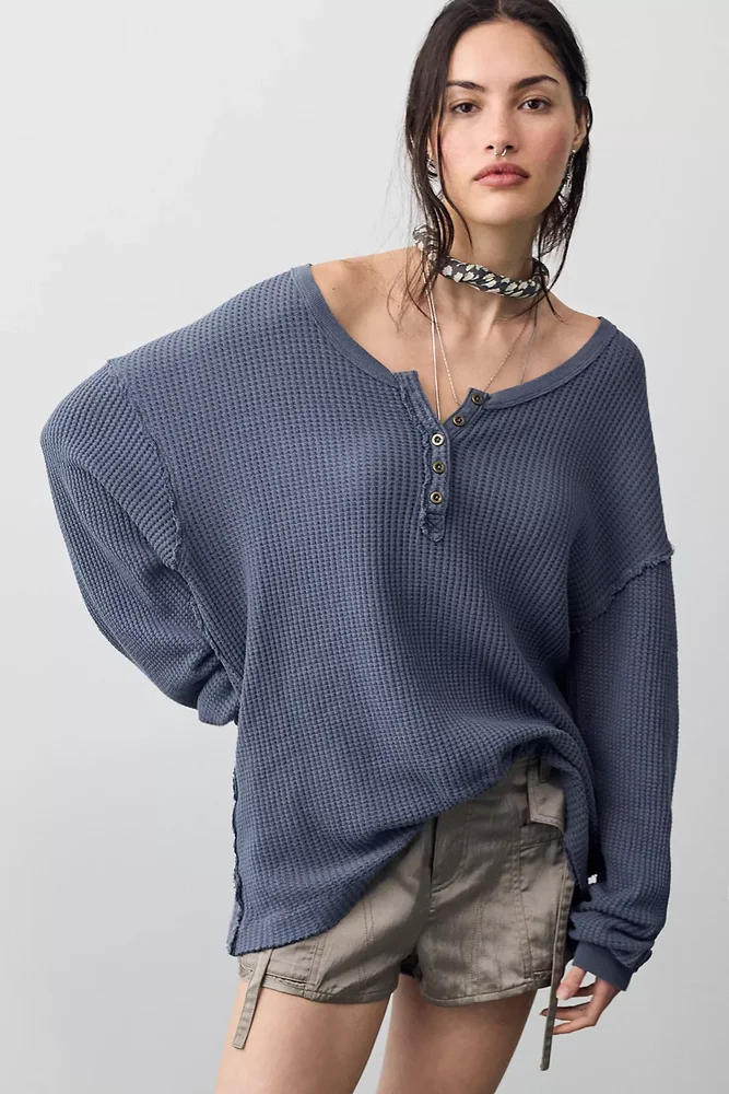 We The Free Montreal Oversized Thermal Henley