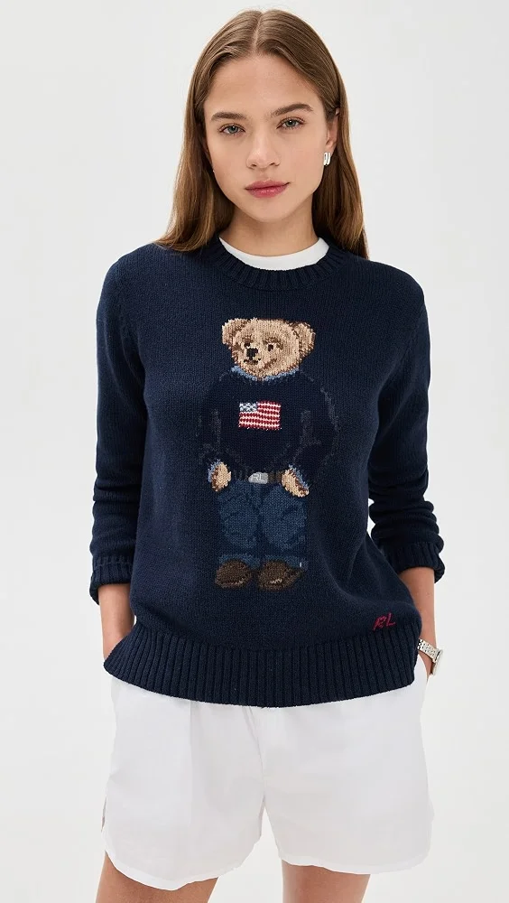American Flag Bear Sweater