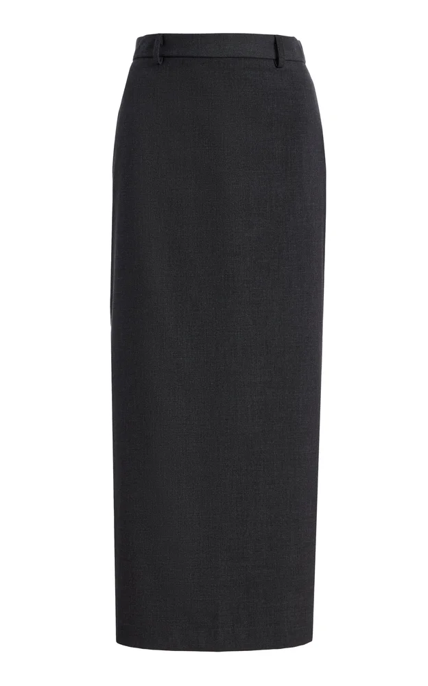 Gema Crepe Midi Pencil Skirt