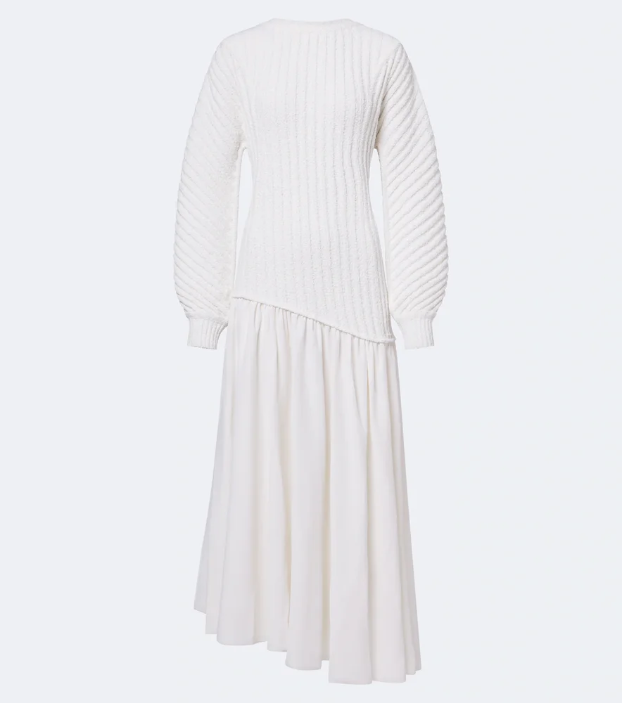 Asymmetric midi dress
