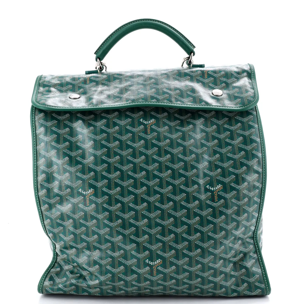 Pre-Owned Saint Leger Briefcase Backpack Green