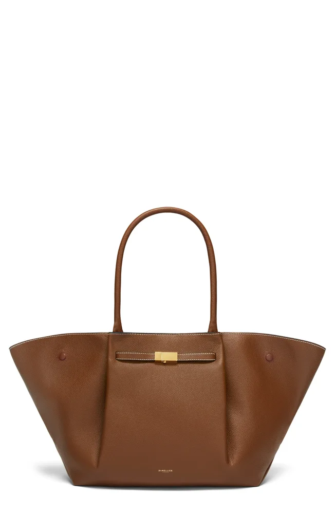 New York Leather East/West Tote