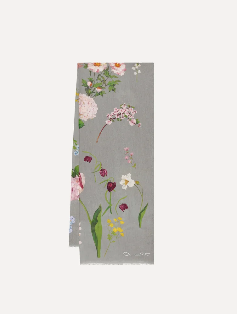 Mixed Botanical Scarf