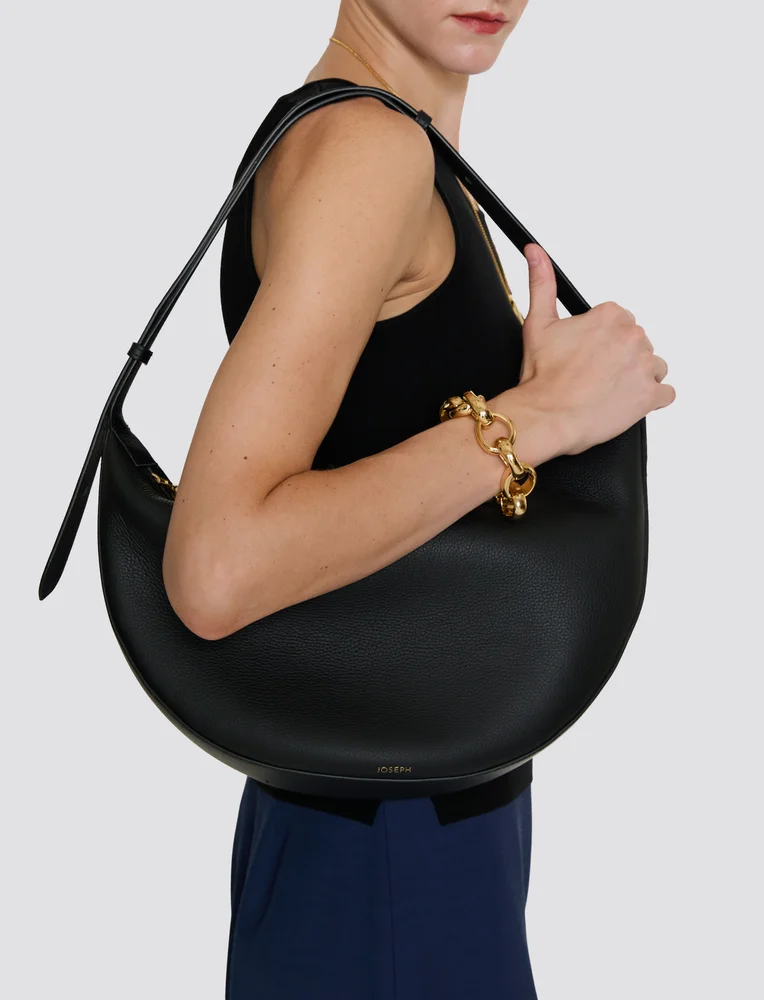 Large Bean Leather Bag