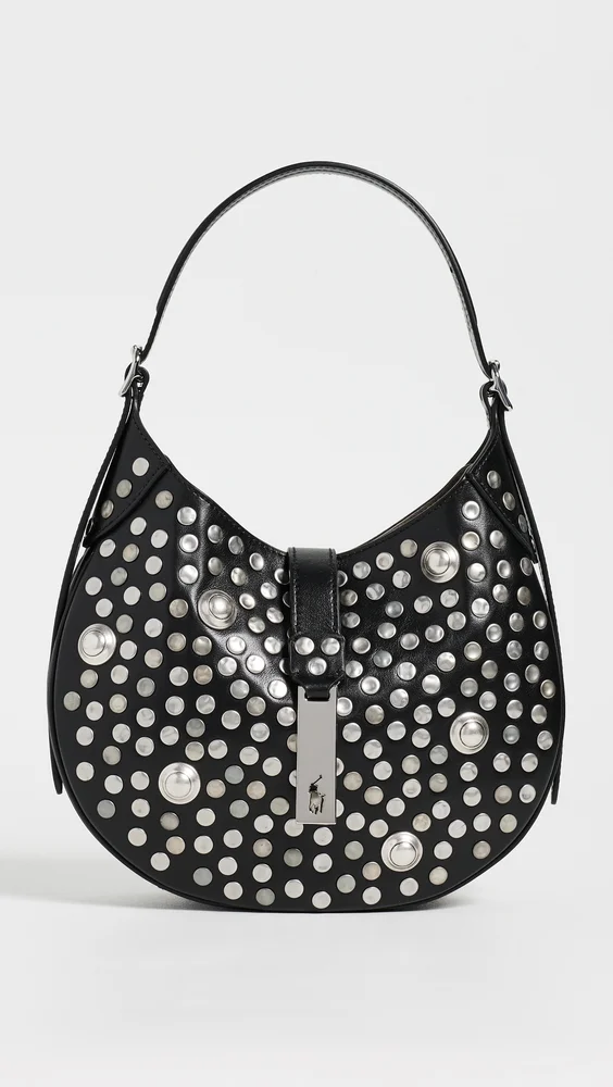 Studded Leather Shoulder Bag