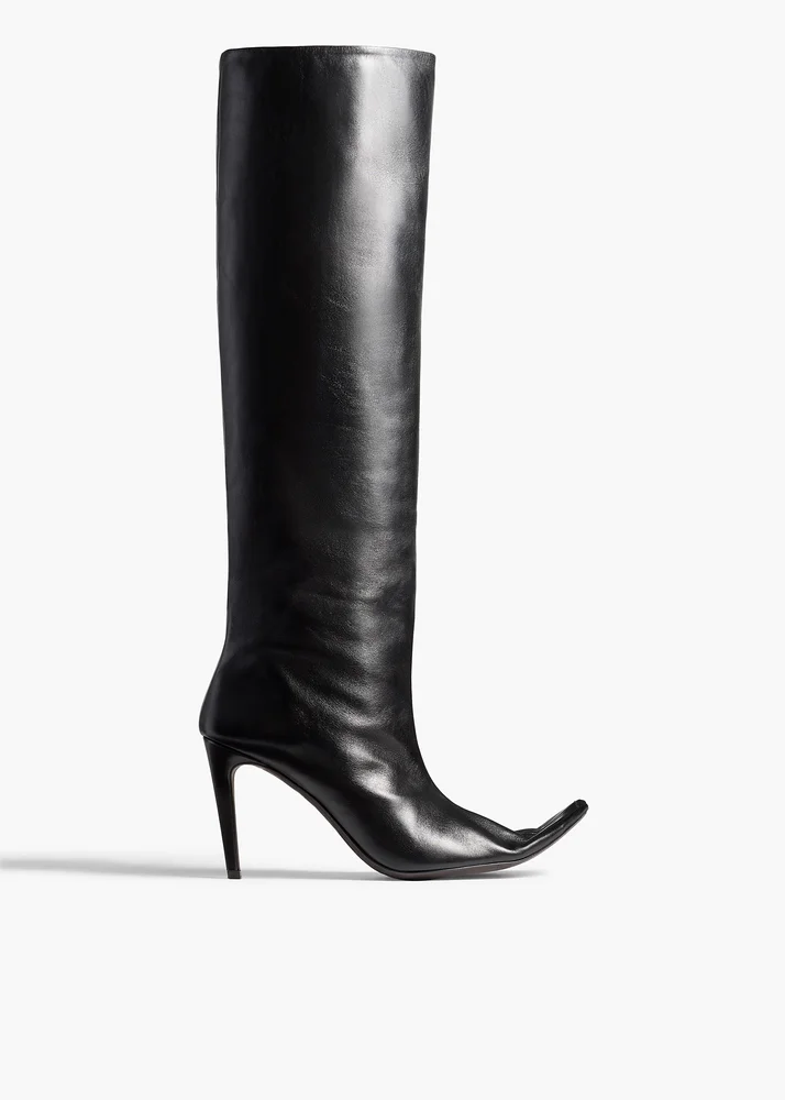 Marlene Knee-High Boot in Black Leather