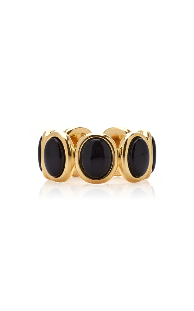 Exclusive Leonora Gold Vermeil Onyx Ring