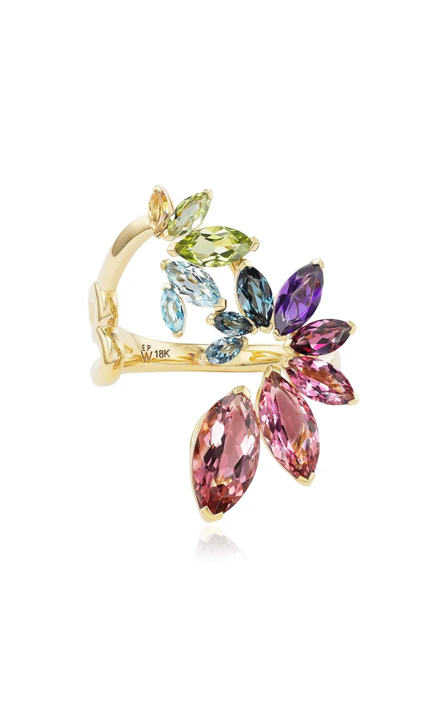 Arashi 18K Yellow Gold Multi-Stone Ring