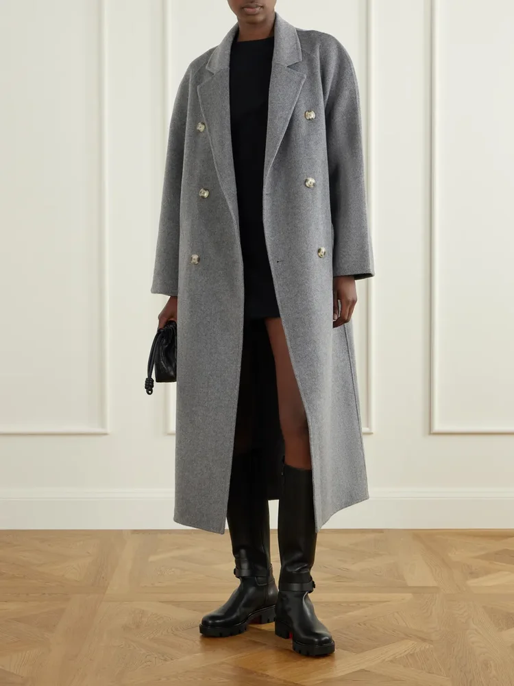 Dianouchette Lug buckled leather knee boots