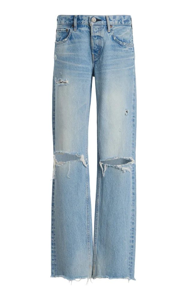 Odessa Rigid Low-Rise Straight-Leg Jeans