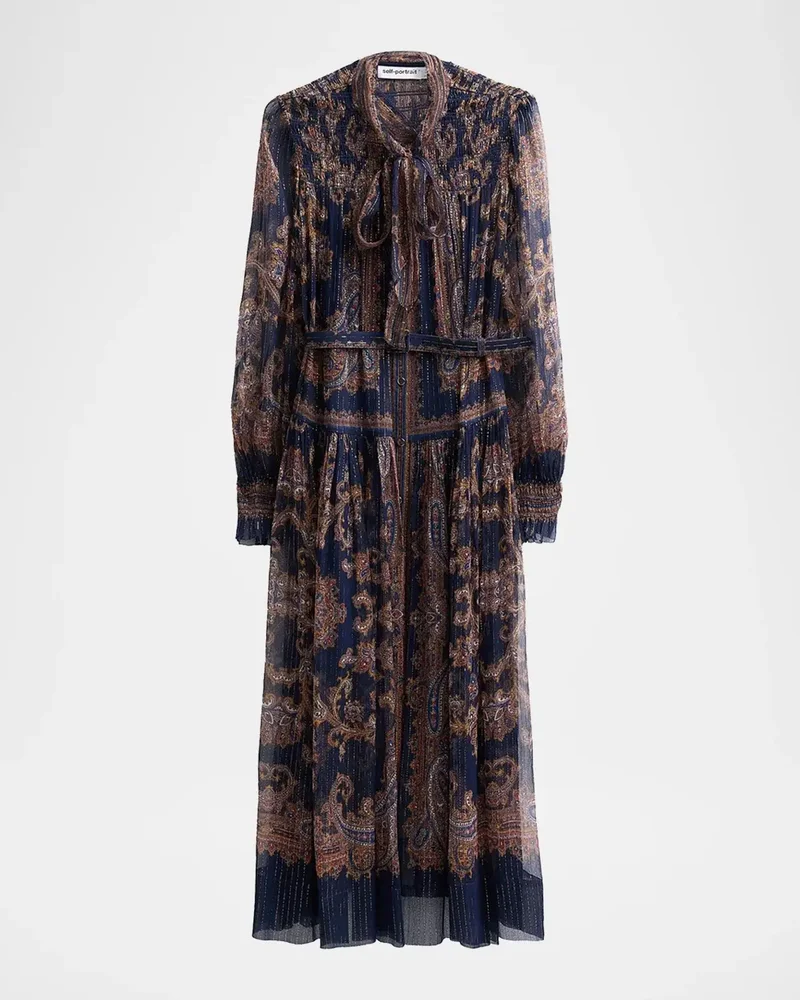 Printed Georgette Midi Dress