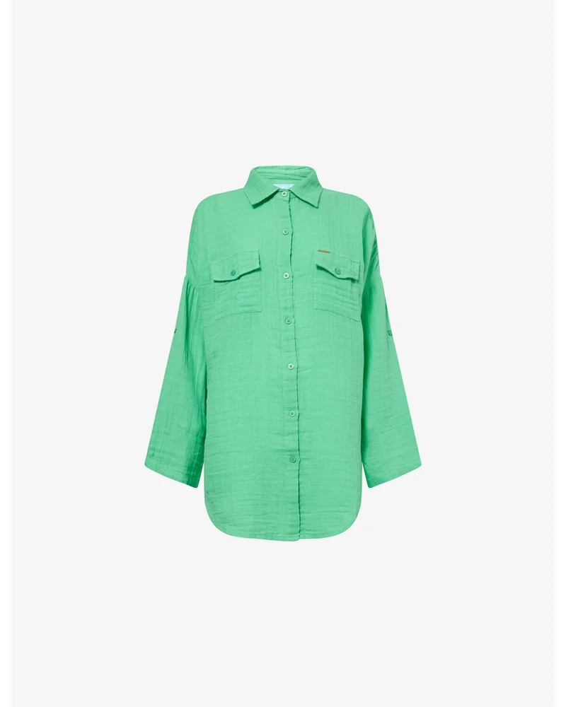 Elena Loose-Fit Cotton Shirt
