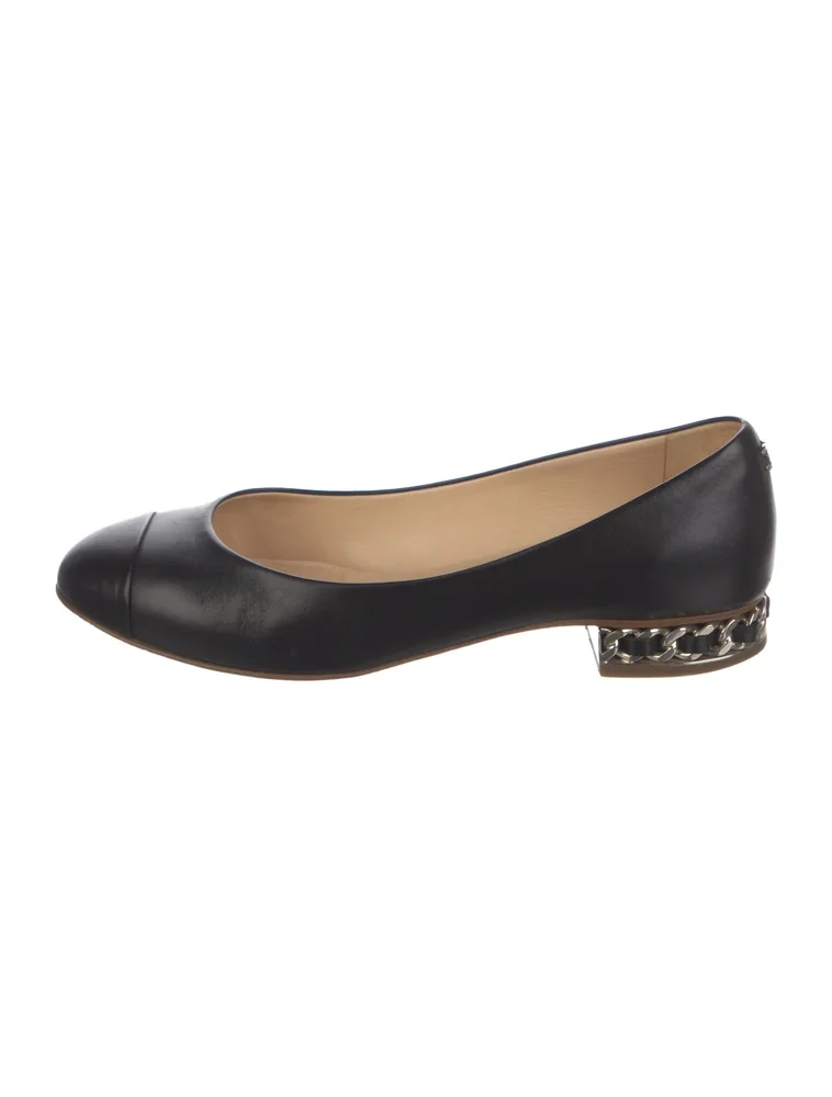 Pre-Owned 2012 Interlocking CC Logo Ballet Flats