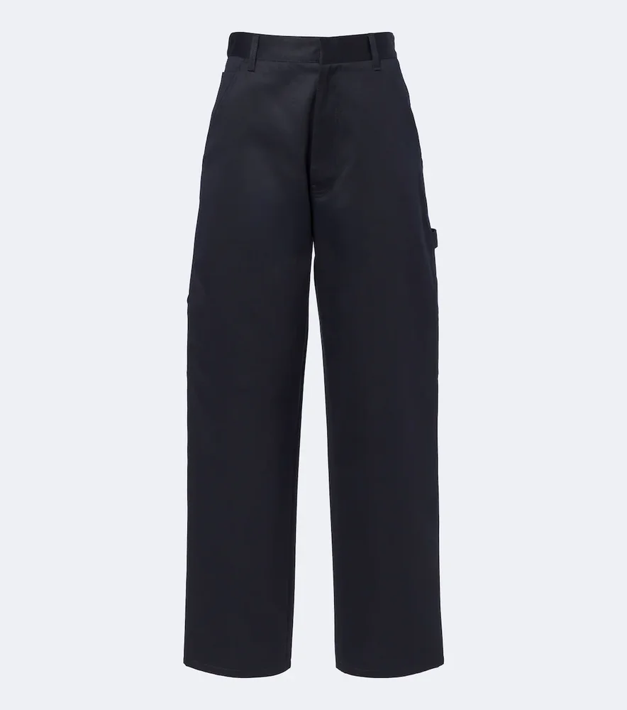 Cotton wide-leg pants