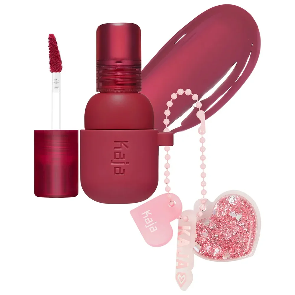 Jelly Charm Glazed Lip Stain & Blush With Keychain in 02 Squeeze Guava