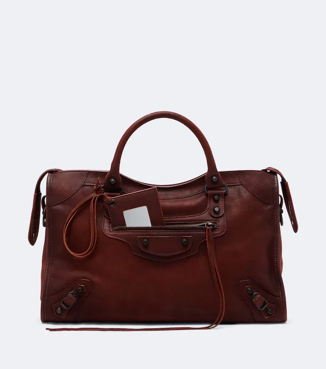 Le City Medium leather top-handle bag
