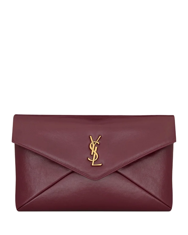 Cassandre Large Envelope Pouch in Shiny Leather