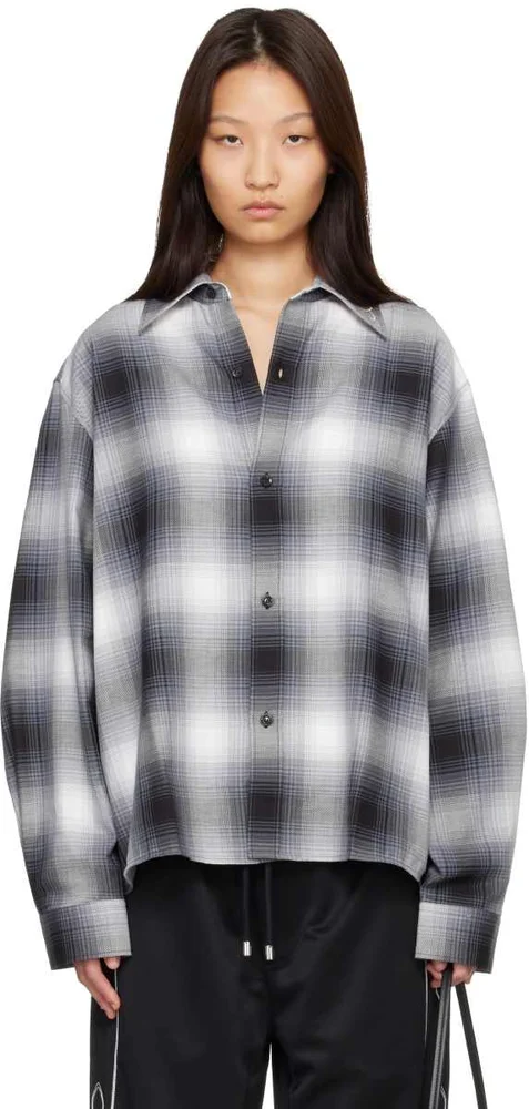 Black & White Oversized Flannel Shirt