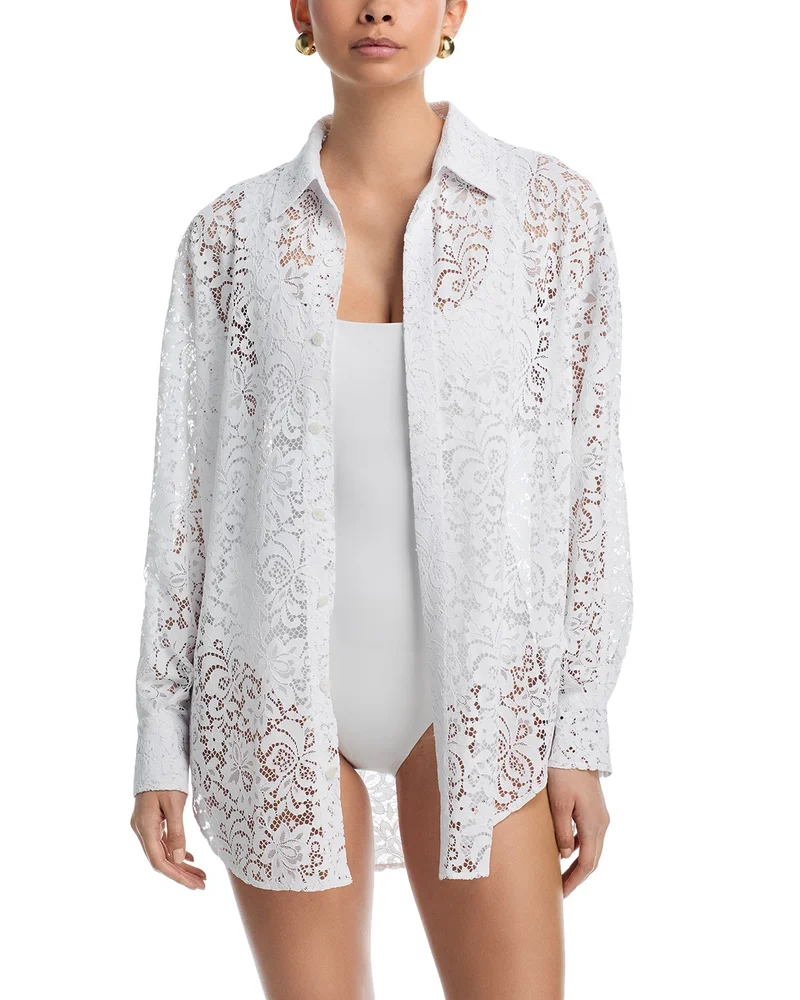 AquaLace™ Quick Dry Beach Shirt Swim Cover-Up