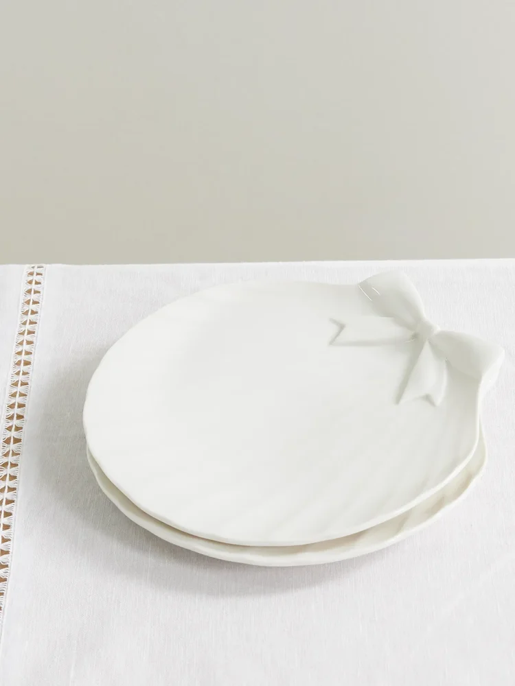 Sadaf set of two porcelain dessert plates