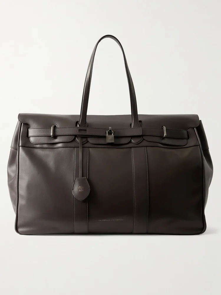 Leather weekend bag