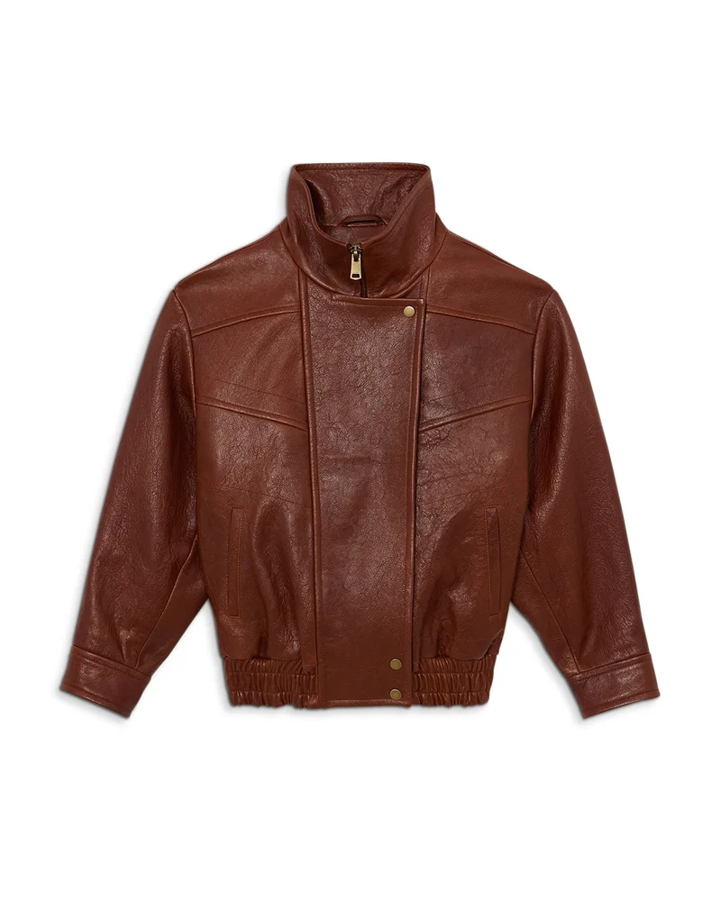 Petra Oversized Leather Jacket