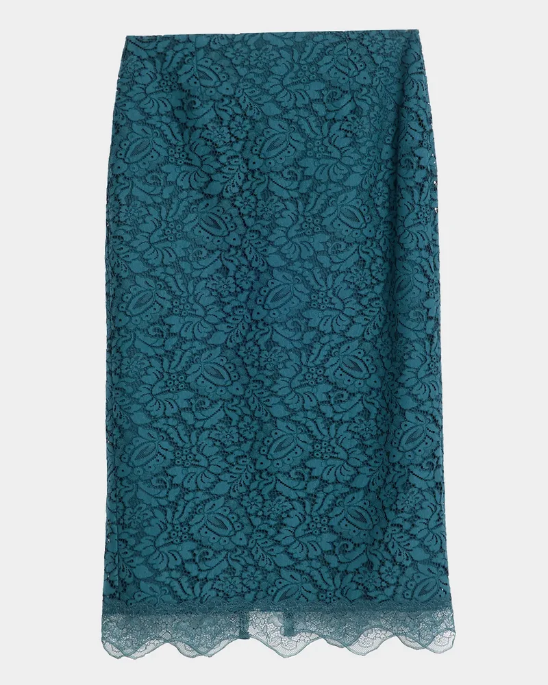 Suad Floral Lace Midi Skirt