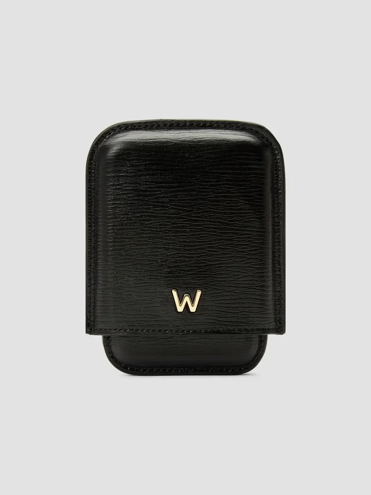 W Leather Molded Card Case