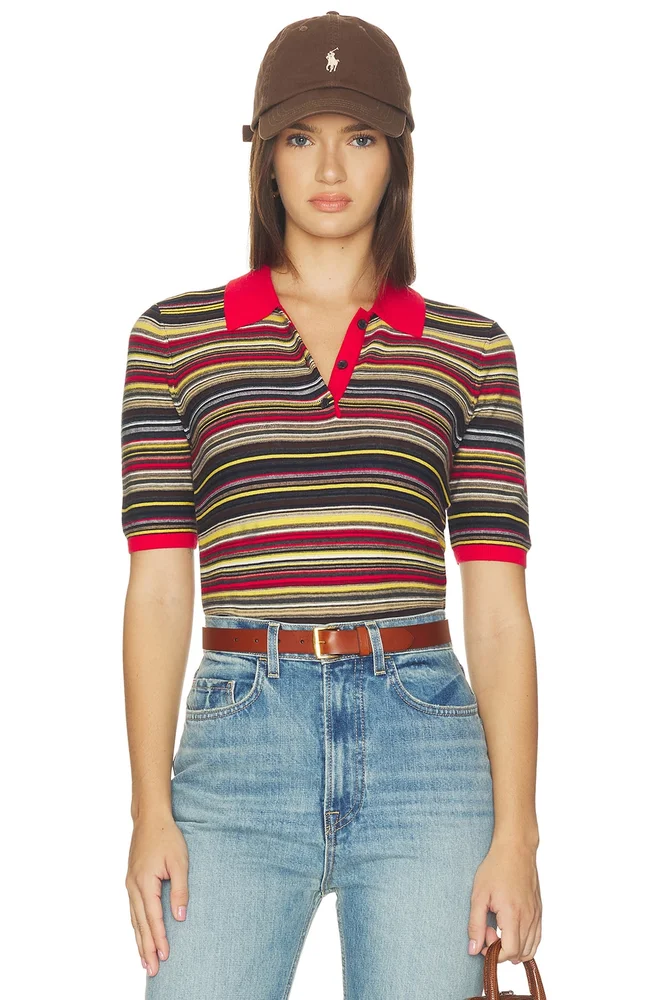 Ashlee Short Sleeve Polo Sweater