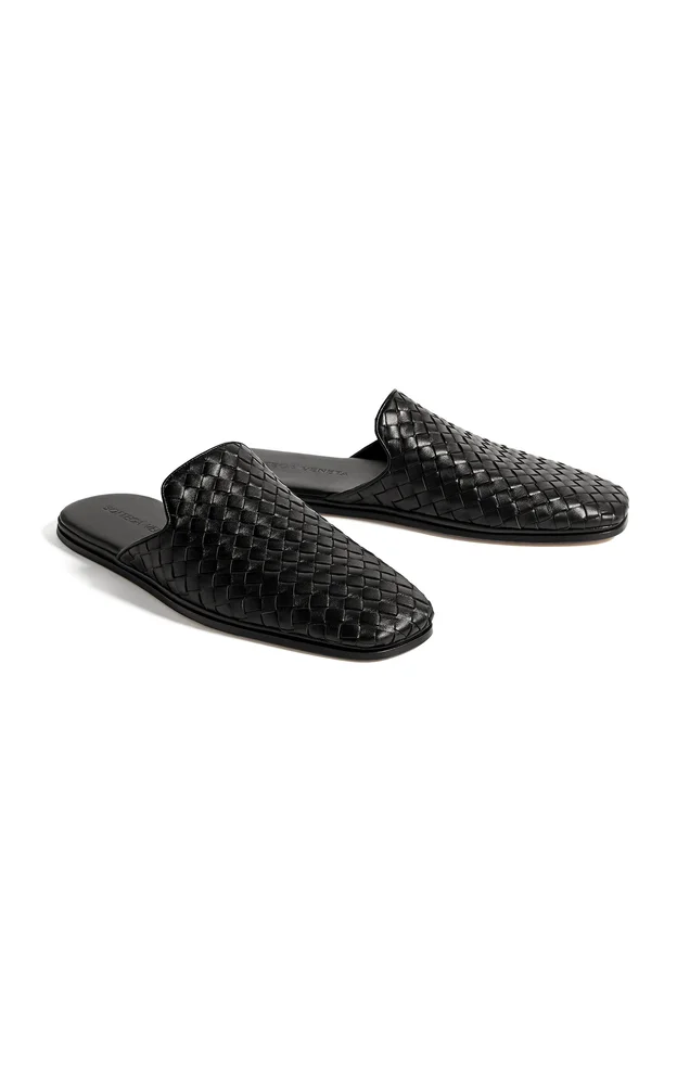 Palazzo Intrecciato Leather Slippers