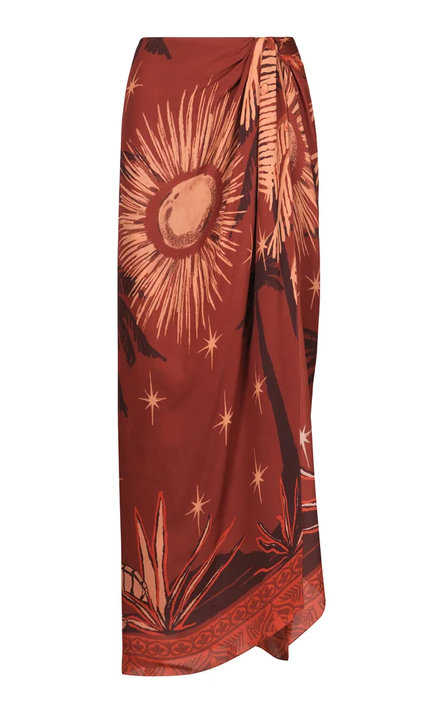 Dance Floor Silk Maxi Skirt