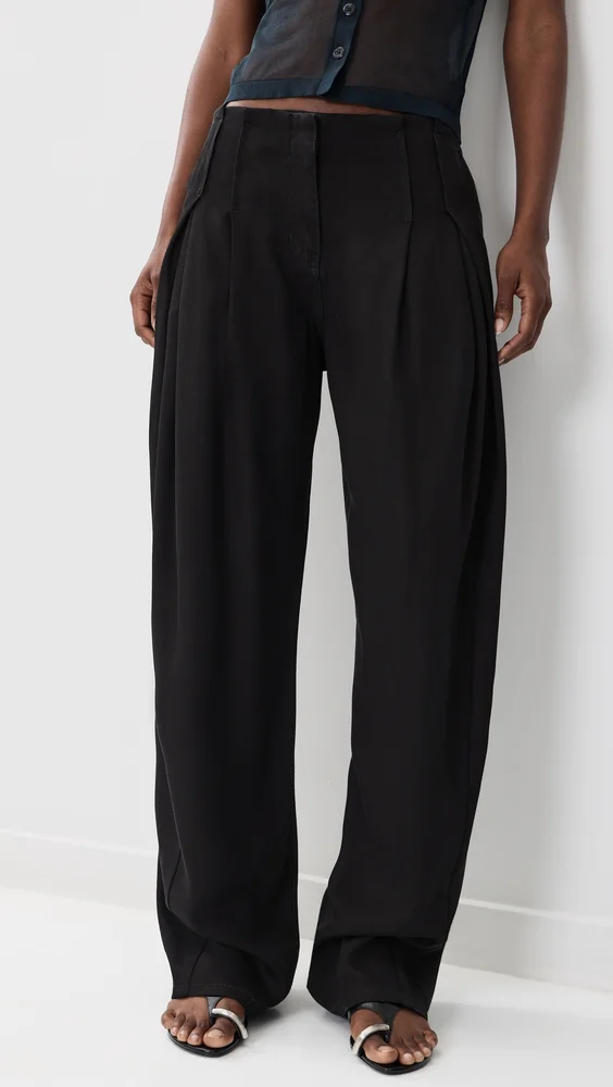 Flowy Pleated Trousers