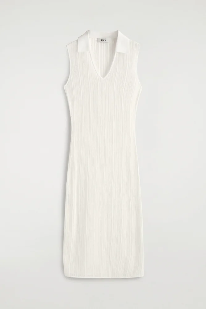 Sheer Lace-knit Dress