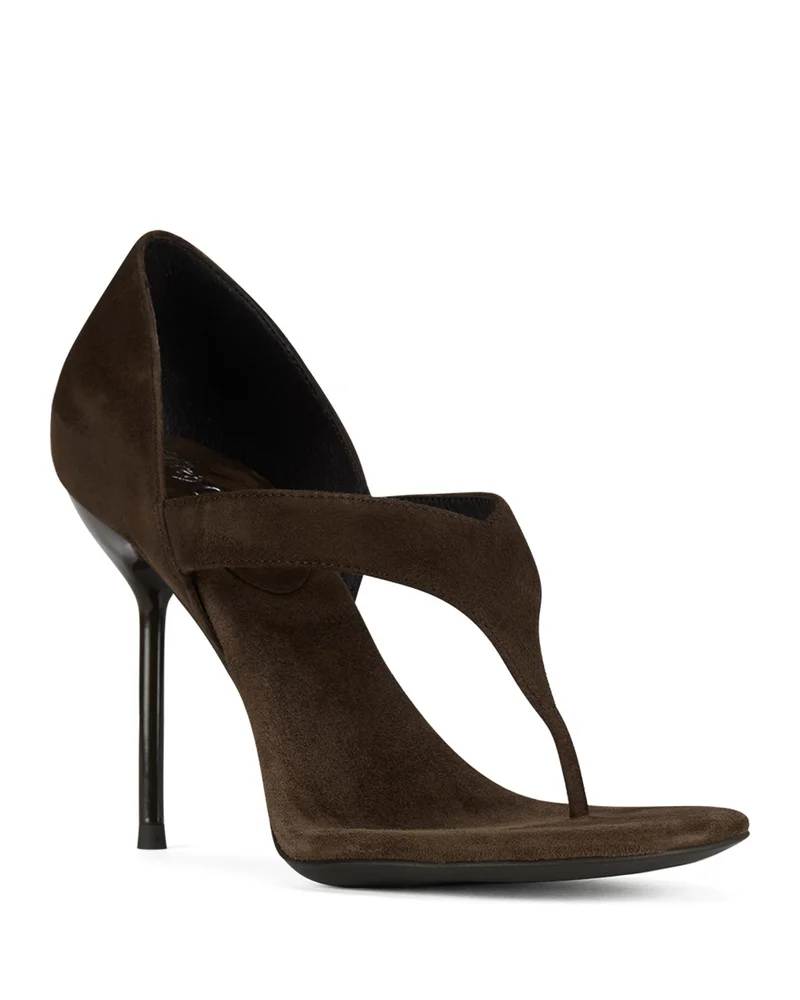 Rhian Suede Thong Pumps