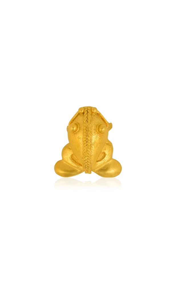 Patu 24K Gold-Plated Pendant/Brooch