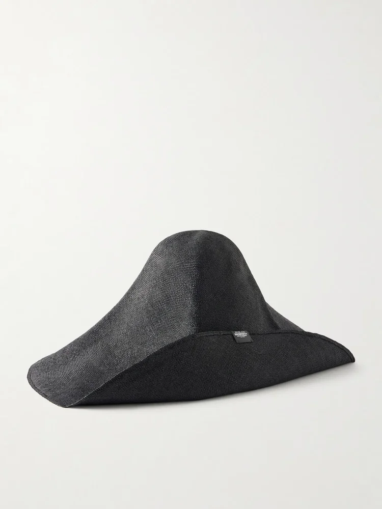 Foldable straw hat