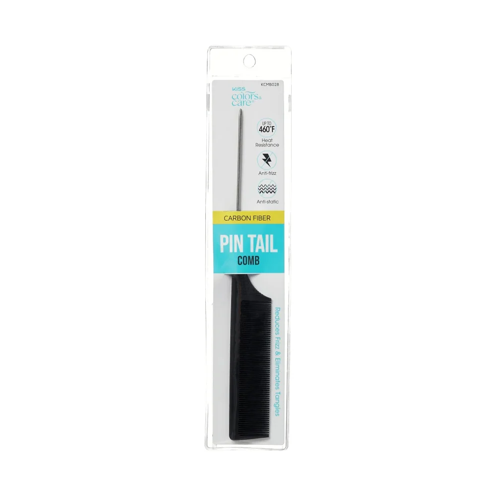 Colors & Care Professional Carbon Fiber Pin Tail Comb | Parting Comb